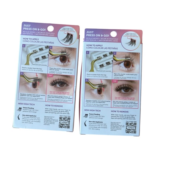 Kiss imPRESS No Glue Needed Black Lashes | 12 clusters - Bold and Refined - Picture 2 of 7